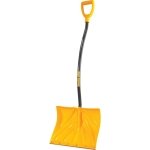 TRUE TEMPER 1603400 Poly Snow Shovel/Pusher with Ergonomic D-Grip Steel Handle, 54-Inch - Image 5