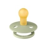 BIBS Pacifiers Colour Collection | Natural Rubber Baby Pacifier | Round Nipple | Set of 2 BPA-Free Soothers | Made in Denmark | 0+ Months (Pack of 2) | Sage/Ivory - Image 4
