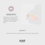 BIBS Pacifiers Colour Collection | Natural Rubber Baby Pacifier | Round Nipple | Set of 2 BPA-Free Soothers | Made in Denmark | 0+ Months (Pack of 2) | Sage/Ivory - Image 3