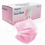 MAGICARE Pink Face Mask Disposable for Adults, Pink Mask for Women & Men