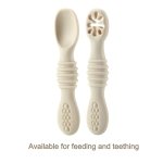 PandaEar 6-Pack Silicone Baby Spoons, 6+ Months, Pink Light Pink Beige - Image 6