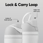 Owala FreeSip Stainless Steel Water Bottle 32 oz Shy Marshmallow - Image 3