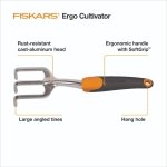 Fiskars Ergo Garden Cultivator, Hand Tool for Digging, Aerating & Weeding - Image 2