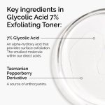 The Ordinary Glycolic Acid 7% Exfoliating Toner, Brightening and Smoothing Daily Toner for More Even-Looking Skin Tone, 8.1 Fl Oz - Image 4