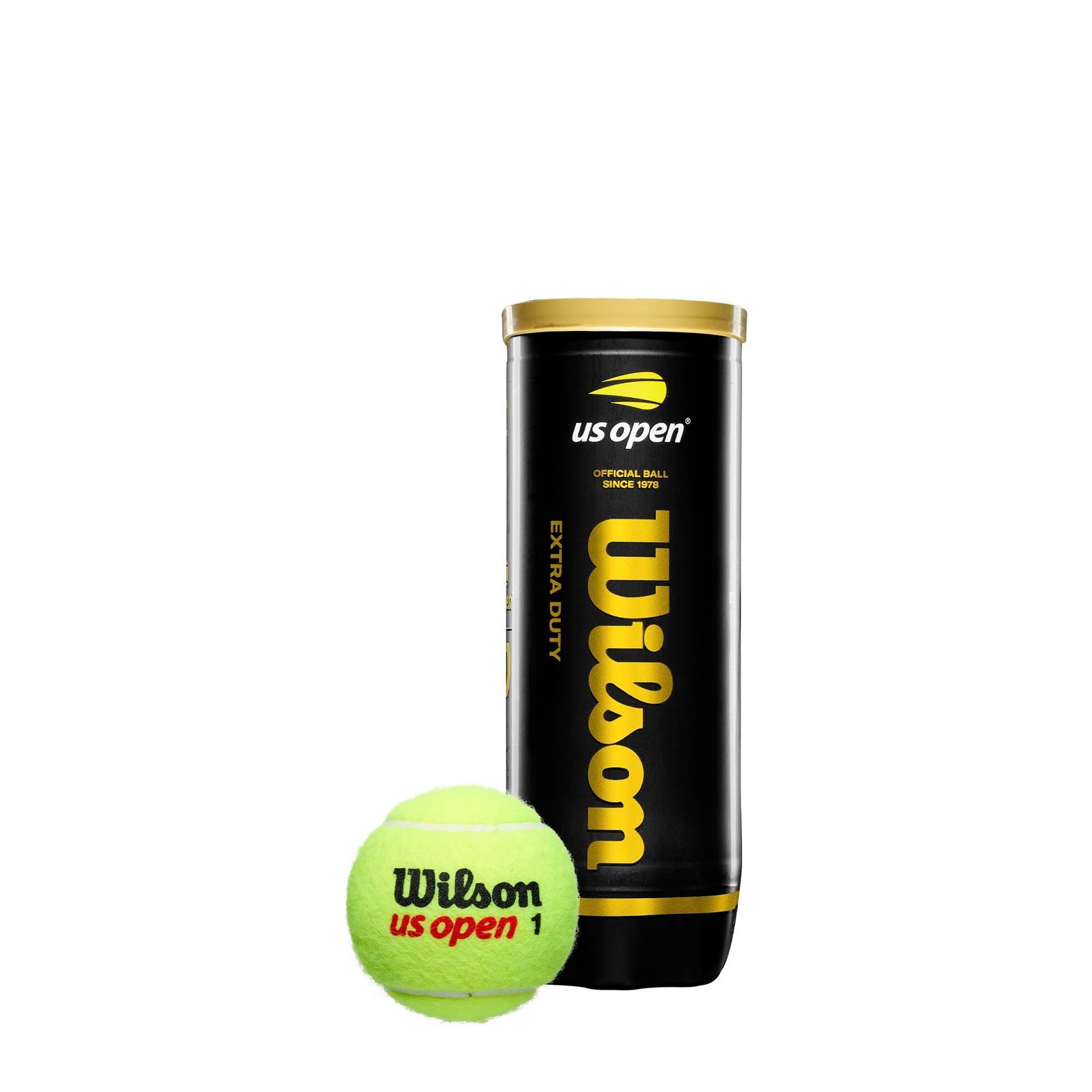 WILSON US Open Tennis Balls - Extra Duty, Single Can (3 Balls)