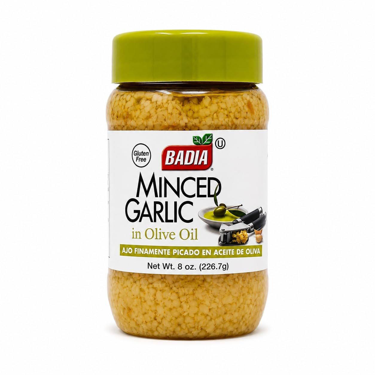 618eHHrmlnL.jpg Badia Minced Garlic, 8 oz - Image 1