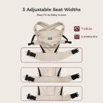 Momcozy PureHug Baby Carrier - Ergonomic, Cozy and Lightweight for 7-45 lbs - Image 7