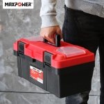 MAXPOWER Tool Box 16 inch, Plastic Small Tool Box with Latch Removable Tray - Image 9