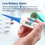 Boncare 10 Seconds Oral Thermometer for Adults and Kids, Light Blue - Image 7