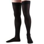 Truform 20-30 mmHg Compression Stockings for Men and Women, Thigh High Length, Dot Top, Closed Toe, Black, Medium - Image 7