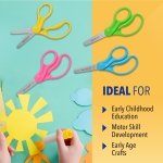 Westcott 5" Hard Handle Kids Scissors, Blunt, Assorted Colors, 2-Pack - Image 4
