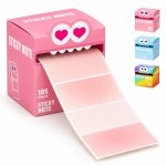 105 Sheets Transparent Pull-Out Sticky Notes,Monster Pattern Sticky Note,Glitter Sticky Notes,See-Through Design, Easy Marking, Strong Adhesion,Suitable for Office Work(Pink