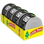 LITTLE TREES Car Air Freshener | Fiber Can Provides Long Lasting Scent for Auto or Home | Recycled Fiber | Black Ice, 4 Air Fresheners - Image 8
