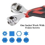 GOSWIFT 48 In 1 Universal Socket Wrench, Chrome Vanadium Steel, Multi-function Wrench Tool with 360 Degree Rotating Head Spanner Tool for Home and Car Repair - Image 2