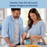 GoodCook Safe-Cut Can Opener with Easy Turn Knob, Black - Image 5