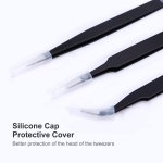 kaverme 3PCS Precision Tweezers Set, Upgraded Anti-Static Stainless Steel - Image 7