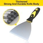 Rerdeim 5Pcs Putty Knife, Set, 1" 2" 3" 4" 5" Scraper, Spackle Knife, Paint Scraper, Scraper Tool, No Rusting, Perfect For Repairing Drywall, Removing Wallpaper, Mud, Plaster Scraping - Image 4