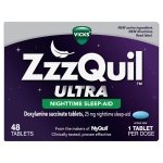 ZzzQuil, Ultra, Sleep Aid, Doxylamine Succinate 25mg, Sleep Aids for Adults, Nighttime Sleep Aid, 48 Count - Image 10