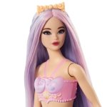 Barbie Mermaid Doll with Pink and Lilac Fantasy Hair and Accessory - Image 2