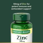 Nature’s Bounty Zinc 50mg Caplets, Immune Support, 250 ct - Image 3