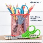 Westcott 5" Hard Handle Kids Scissors, Blunt, Assorted Colors, 2-Pack - Image 10