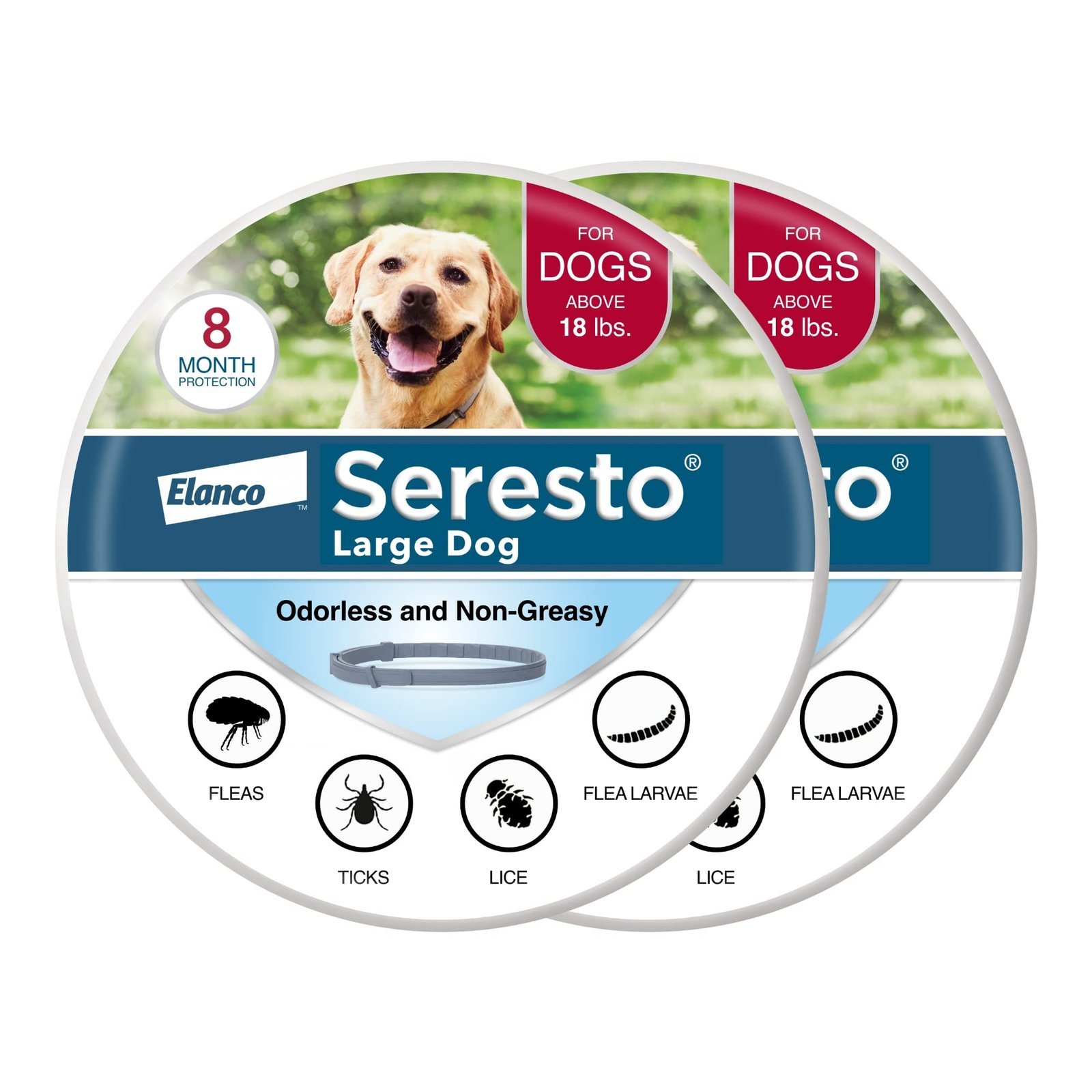 714WPn7Z2EL.jpg Seresto 8-Month Flea & Tick Collar for Large Dogs Over 18 lbs., 1ct - Image 1
