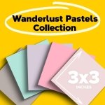 Post-it 100% Recycled Super Sticky Notes, 3 x 3 in, Pastels, 5 Pads - Image 2