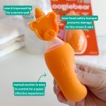 oogiebear Baby Nose Aspirator & Ear Syringe, Manual Strong-Suction, Orange - Image 3