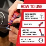 Loctite Threadlocker Blue 242 - Removable Thread Lock Glue for Nuts, Bolts, & Fasteners, Medium Strength Screw Glue to Prevent Loosening & Corrosion - 6 ml, 1 Pack - Image 3