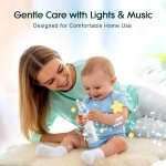 Electric Nasal Aspirator, Nose Suction for Baby, Baby Nose Sucker, Rechargeable Nose Aspirator for Babies with 3 Silicone Tips, Adjustable 5 Suction Level, Music and Light Soothing Function, Blue - Image 3
