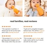 oogiebear Baby Nose Aspirator & Ear Syringe, Manual Strong-Suction, Orange - Image 8