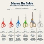 Westcott 5" Hard Handle Kids Scissors, Blunt, Assorted Colors, 2-Pack - Image 8
