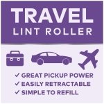 Scotch-Brite Mini Travel Lint Roller, Works Great On Pet Hair, 30 Sheets - Image 3