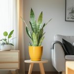 EPFamily Ceramic Pots for Plants - 6 Inch Plant Pot for Indoor Plants, Ceramic Planter with Drainage Hole and Saucer, Round Decorative Flower Pots, Desk Home Decor, Plant Lover Gifts, Glossy-Yellow - Image 6