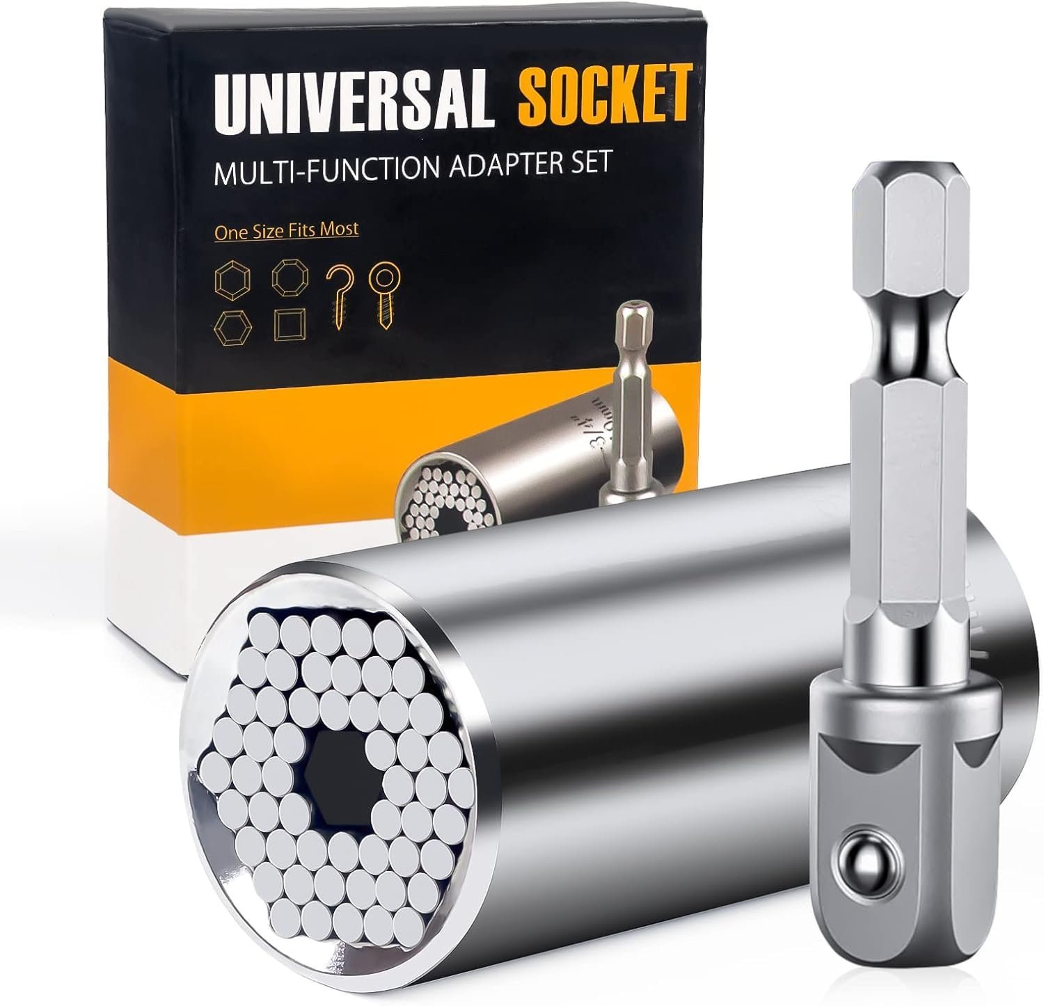 71ExQ-788UL.jpg Geekman Stocking Stuffers for Men,Universal Socket Tools Men Gifts - Image 1