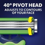 Gillette Sensor3 Sensitive Men's Disposable Razor, 4 Razors - Image 6