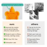 oogiebear Baby Nose Aspirator & Ear Syringe, Manual Strong-Suction, Orange - Image 7