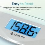 Etekcity Digital Body Weight Bathroom Scale, 6mm Tempered Glass, 400 lbs - Image 3