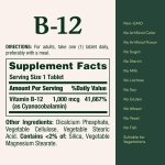 Nature's Bounty Vitamin B12 1000 mcg Caplets, 200 ct - Image 5