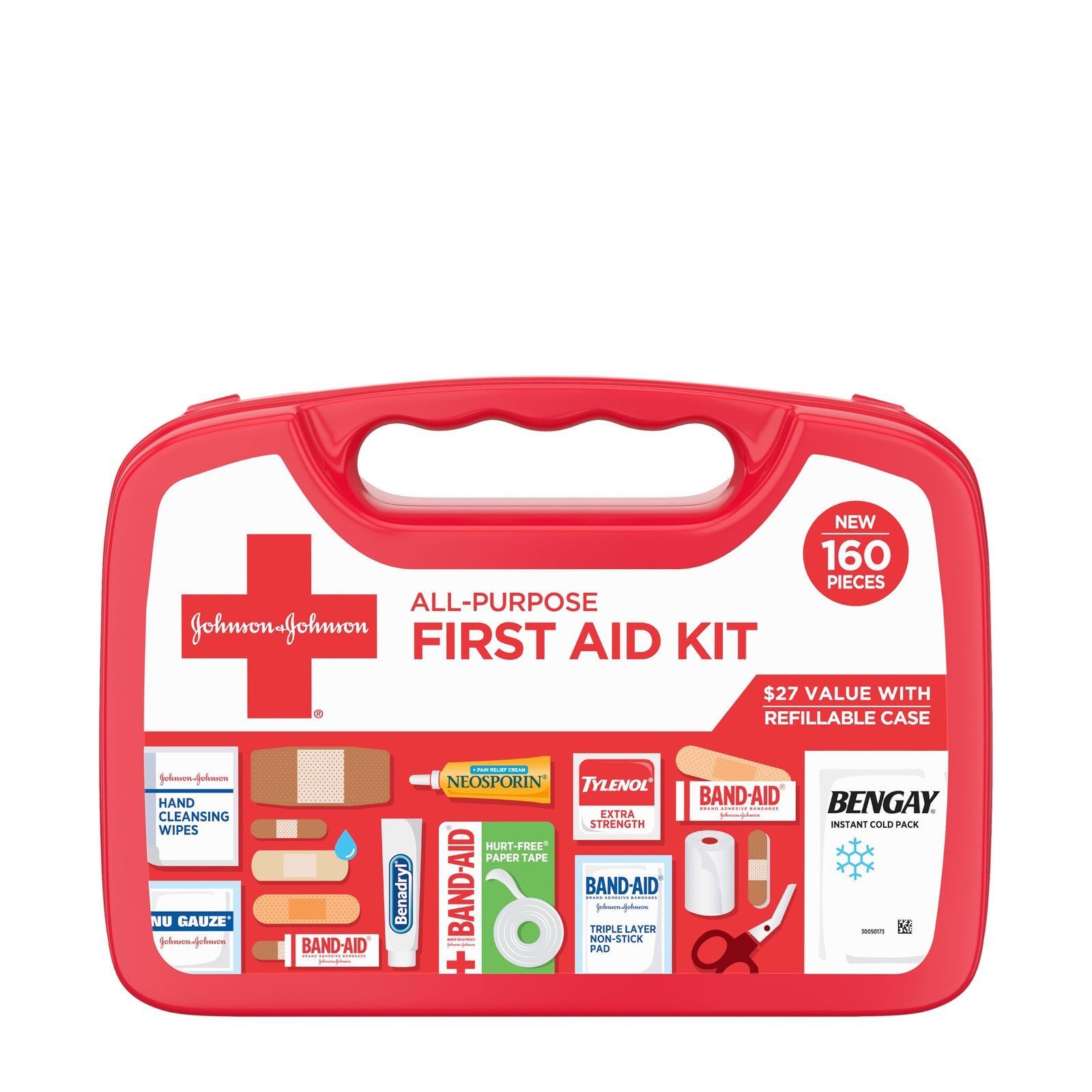 71P6jSfKcsL.jpg BAND-AID Brand All-Purpose Portable Compact First Aid Kit, 160 Piece - Image 1