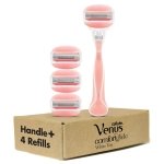 Gillette Venus ComfortGlide White Tea Women's Razor 1 Handle + 4 Blade Refills - Image 9