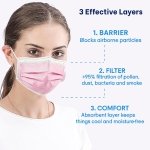 MAGICARE Pink Face Mask Disposable for Adults, Pink Mask for Women & Men - Image 3