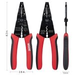 WGGE WG-015 Professional Wire Stripper, Wire Cutter and Wire Crimper 8-inch - Image 2