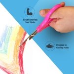 Westcott 5" Hard Handle Kids Scissors, Blunt, Assorted Colors, 2-Pack - Image 3