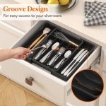 Lifewit Expandable Silverware Drawer Organizer, Kitchen Utensil Tray - Image 7