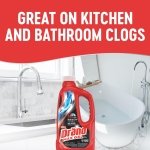 Drano Max Gel Drain Clog Remover & Cleaner, Safe for All Pipes/Septic, 32oz - Image 7