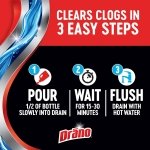 Drano Max Gel Drain Clog Remover & Cleaner, Safe for All Pipes/Septic, 32oz - Image 9