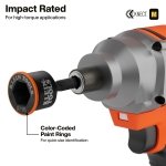 KLEIN TOOLS 65431LP KNECT Ratcheting 17-in-1 Low-Profile Socket Wrench Set - Image 5