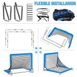 2 Pack Soccer Goal - Backyard & Indoor 4X3 ft Kids Soccer Goals - Image 7