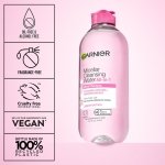 Garnier Micellar Water, Hydrating Facial Cleanser & Makeup Remover, Suitable for Sensitive Skin, Vegan, Cruelty Free, 13.5 Fl Oz (400mL), 1 Count - Image 6